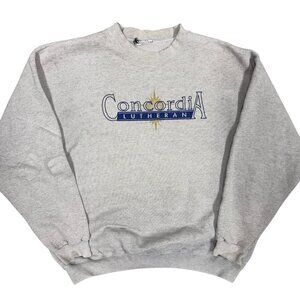 Vintage‎ 1980s Concordia Lutheran Church Graphic Sweatshirt Large